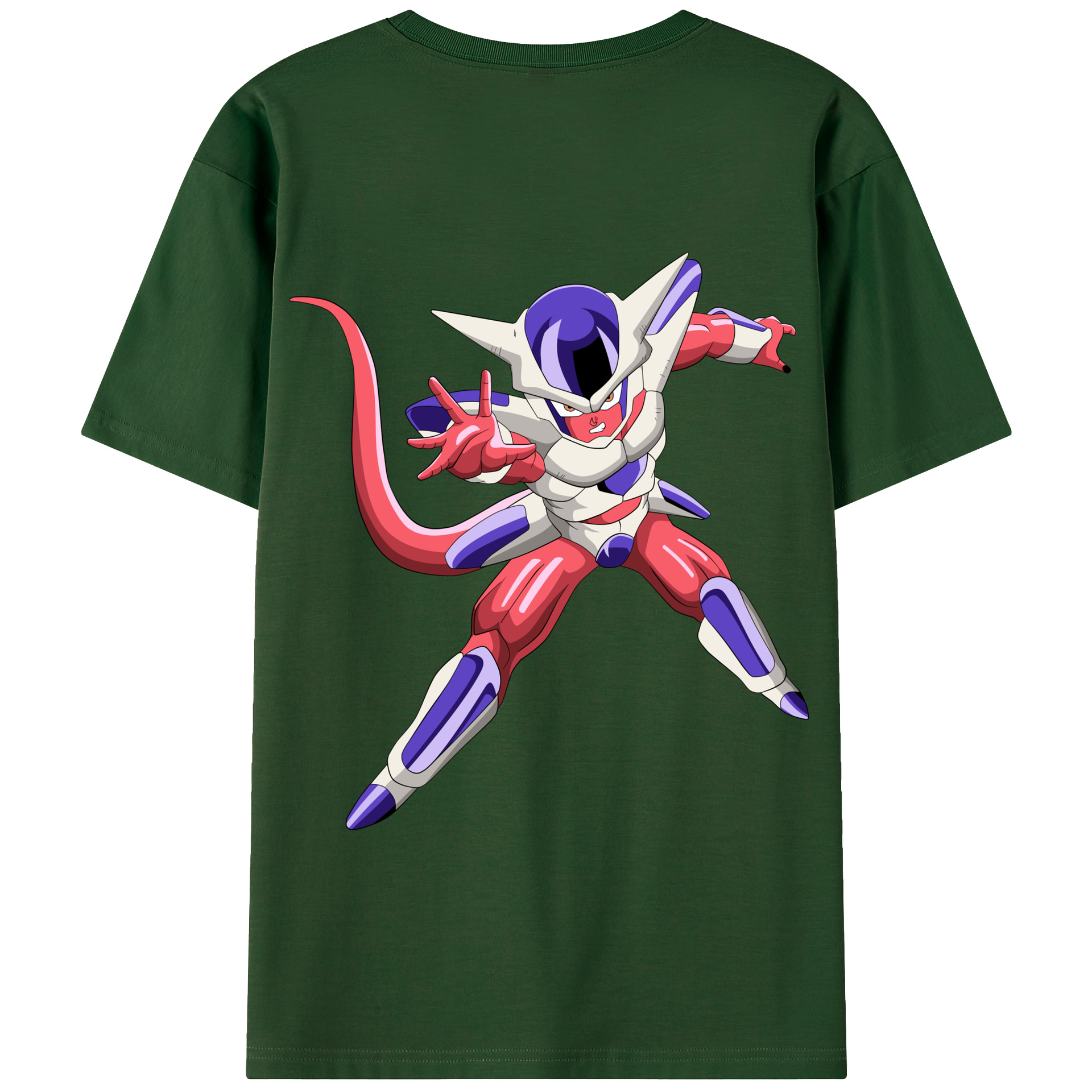 （画像用） ドラゴンボール フリーザ DRAGON BALL Frieza 綿100％半袖Tシャツ（背面プリント）